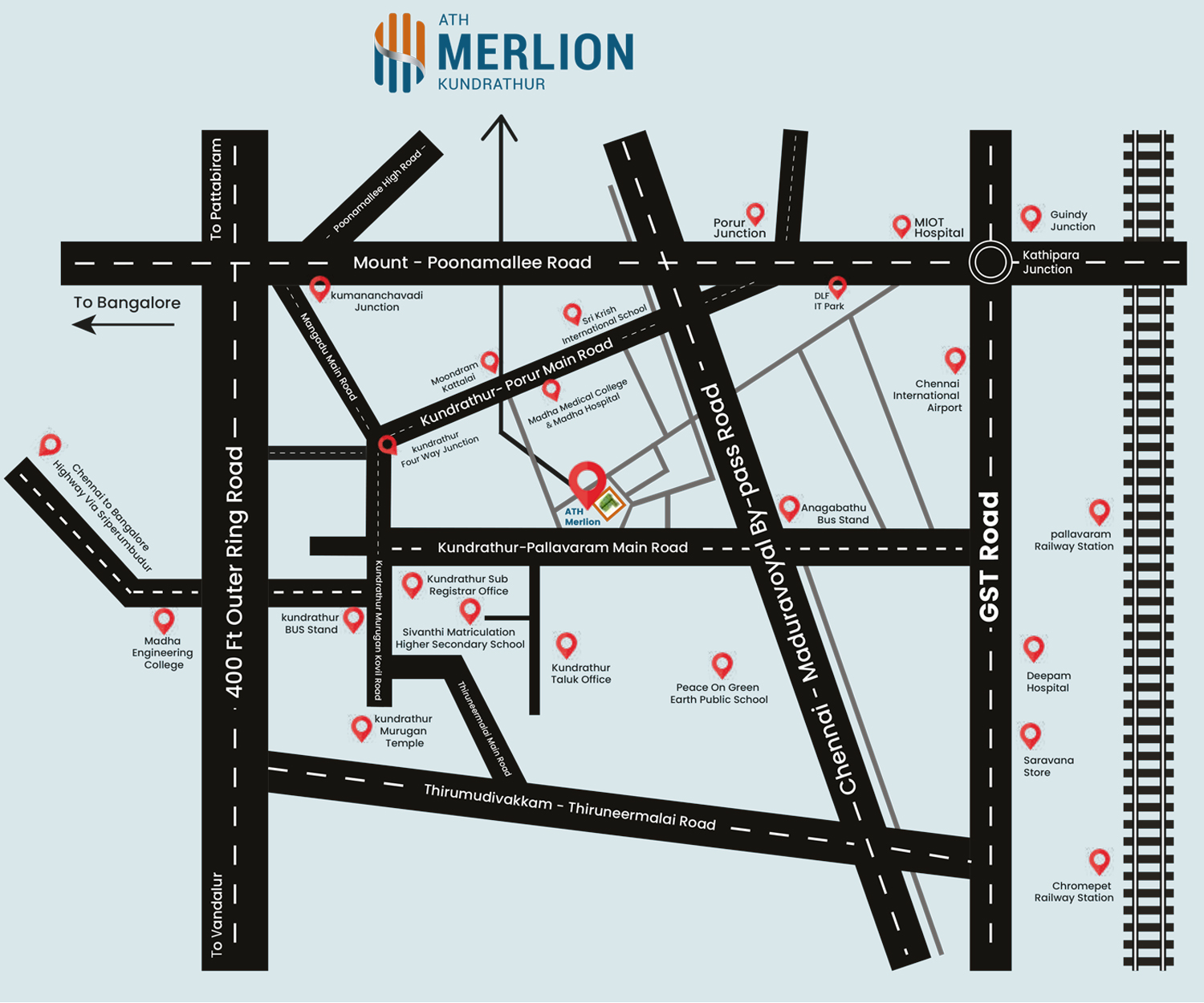 Merlion Location Map
