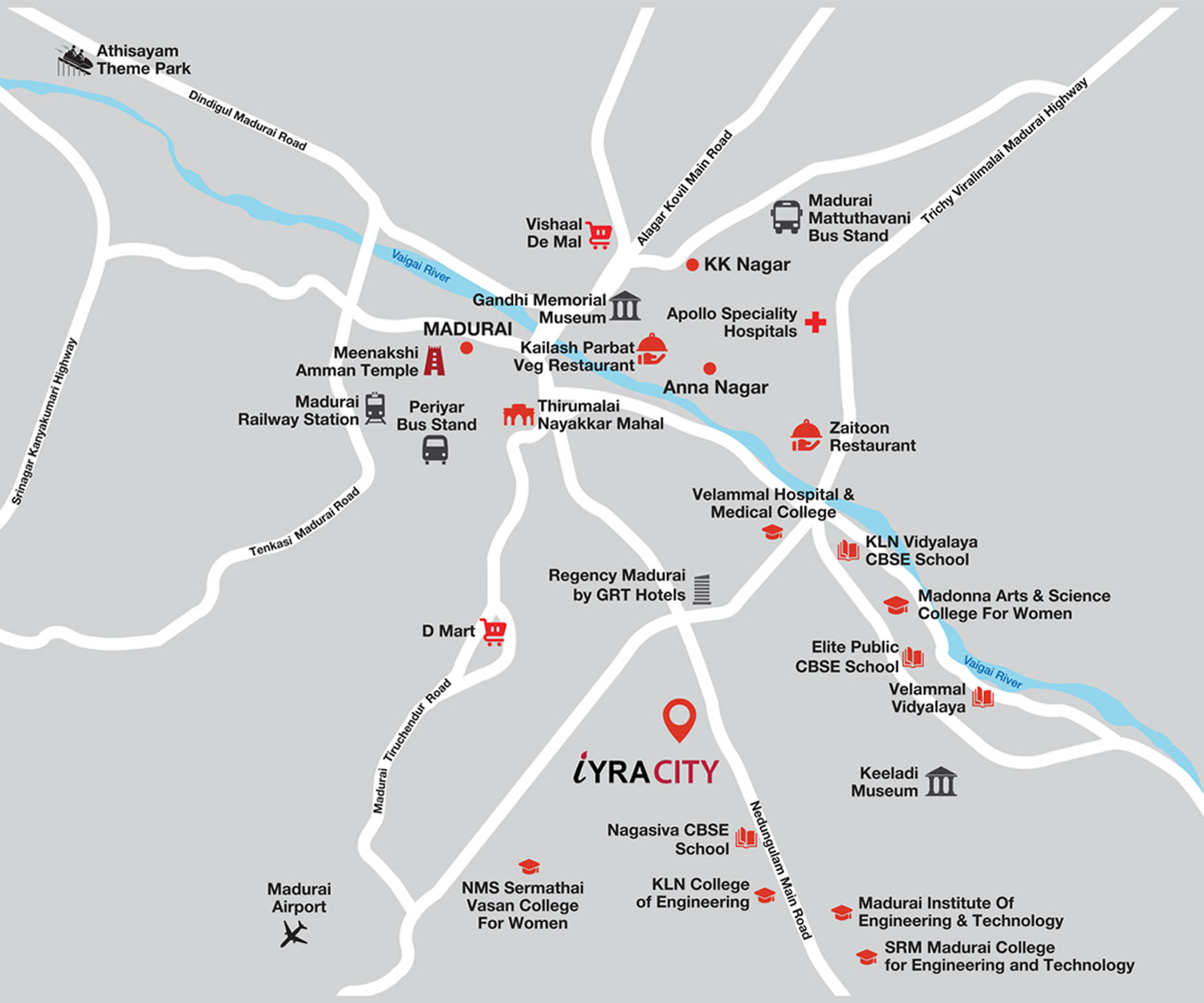 Iyracity Location Map