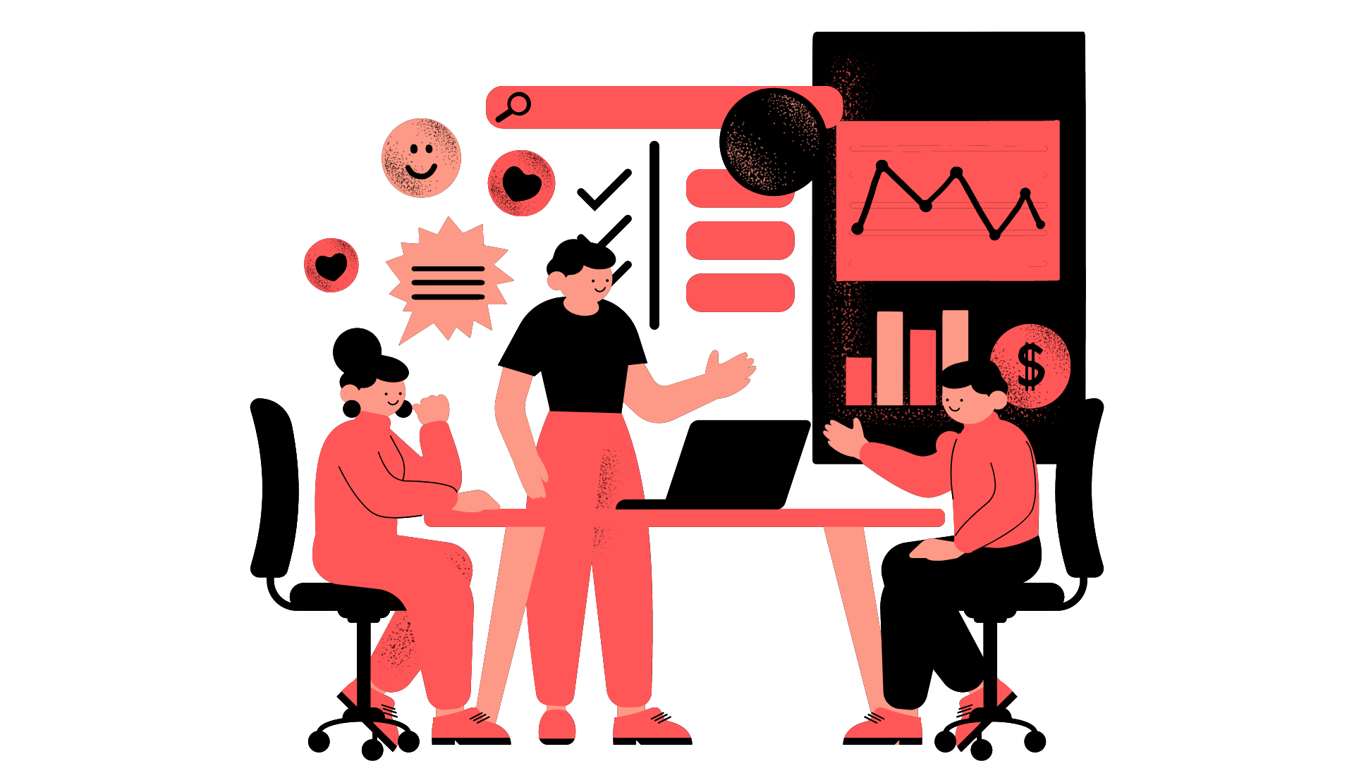 Colorful Elegant Minimalist 5 Point Mind Maps Branstroms (6)