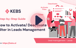 How to Activate Deactivate Filter in Leads Management