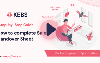 How to complete Sales Handover Sheet