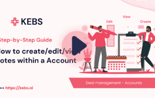 How to create edit view notes within a Account
